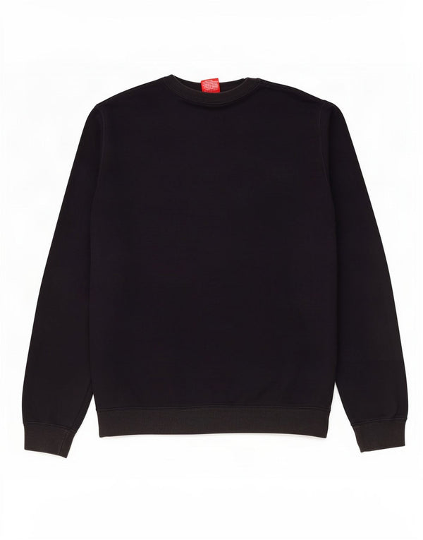 Champion Herre Grafisk Sweatshirt Jumper Large Sort Bomuld