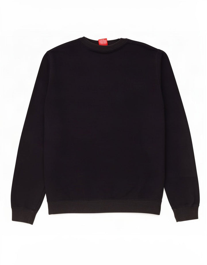 Champion Herre Grafisk Sweatshirt Jumper Large Sort Bomuld