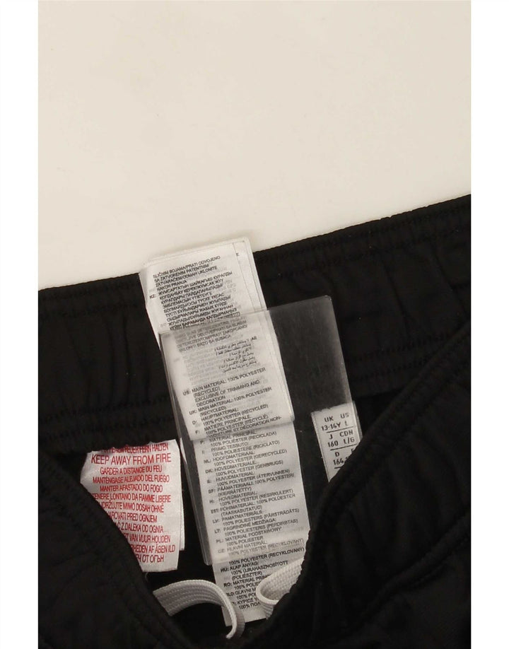 Adidas Drenge Træningsdragt Bukser Joggers 13-14 År Sort Polyester