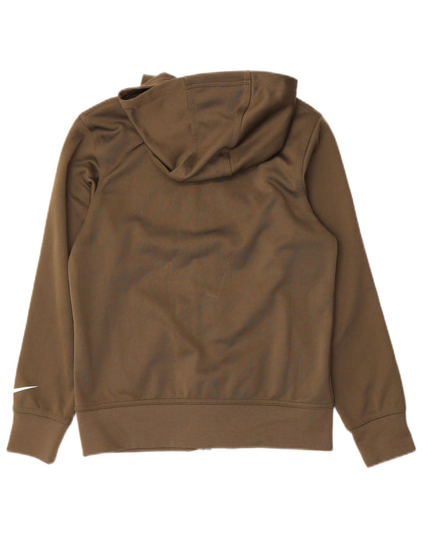 Nike Boys 3BRAND hættetrøje med lynlås 10-11 år Medium Khaki Polyester