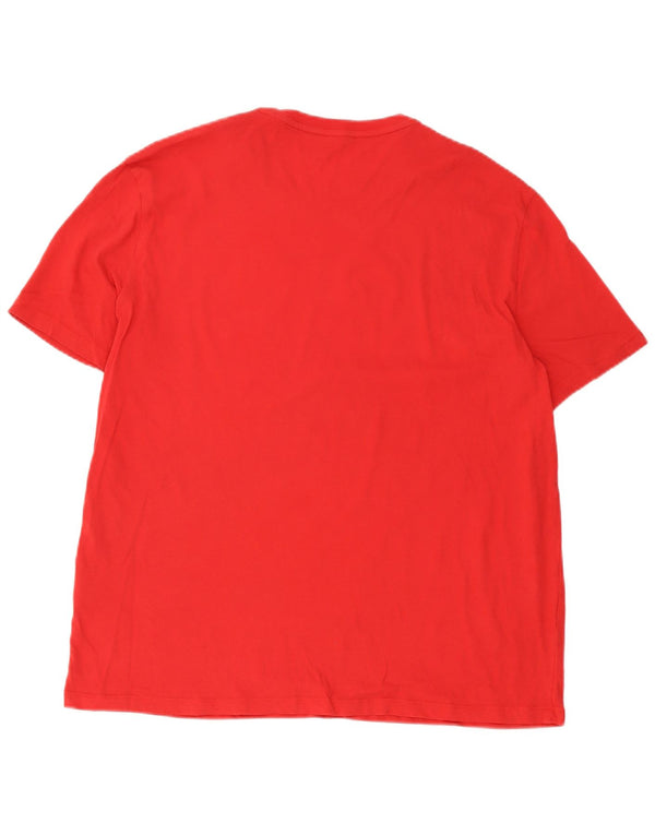 Armani Exchange Herre Slim Grafisk T-Shirt Top 2XL Rød Bomuld