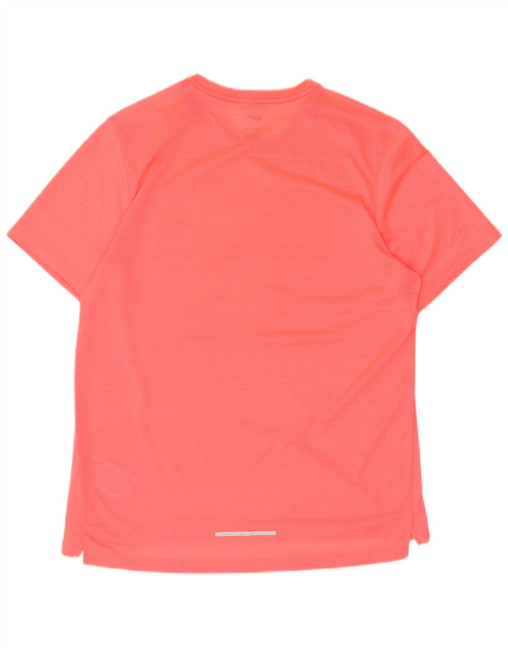 Nike Herre Dri Fit T-shirt Top Medium Pink Polyester
