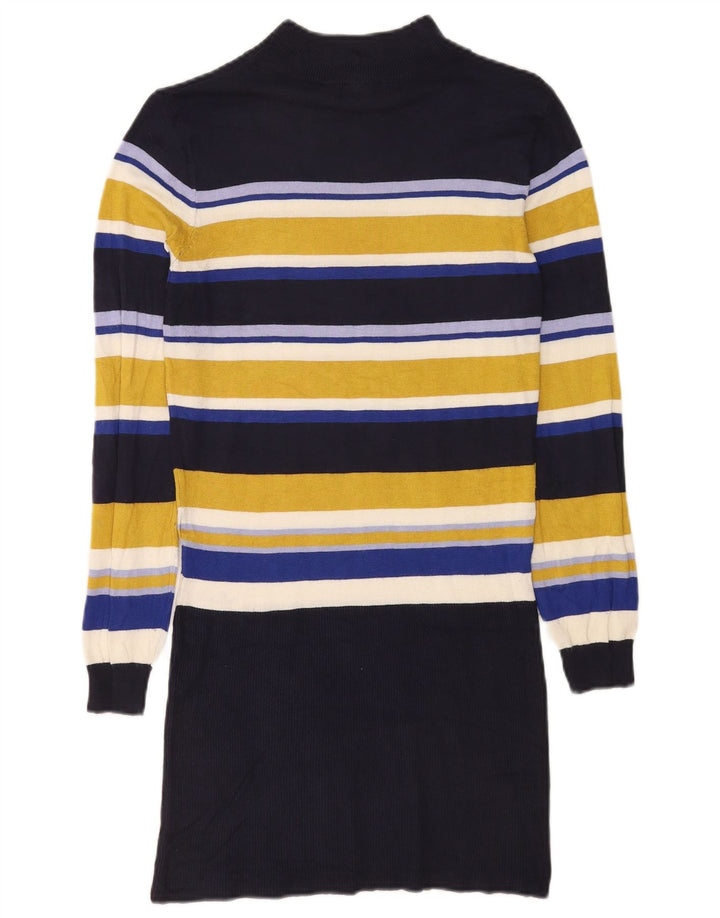 Marks & Spencer Dame Langærmet Jumper Dress UK 10 Small Multicolored