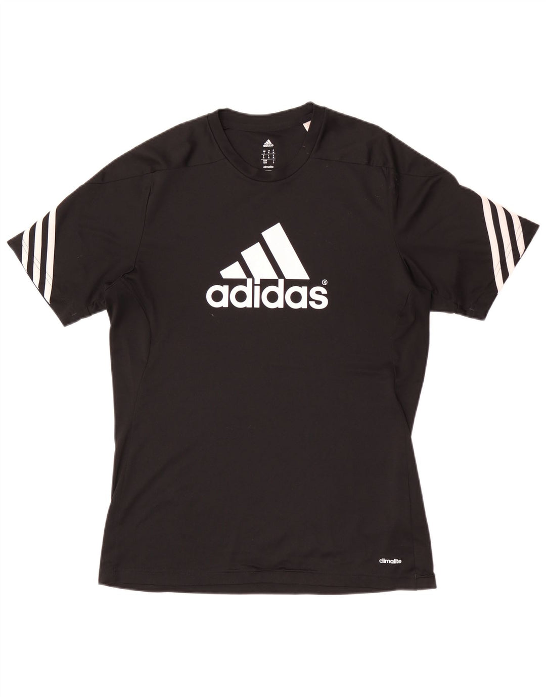 Adidas Herre Climalite Grafisk T-Shirt Top Medium Sort
