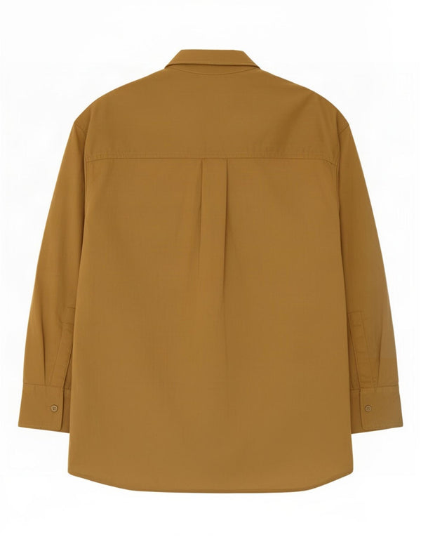Zara Kvinders Oversized Skjortekjole UK 6 XS Khaki Polyester