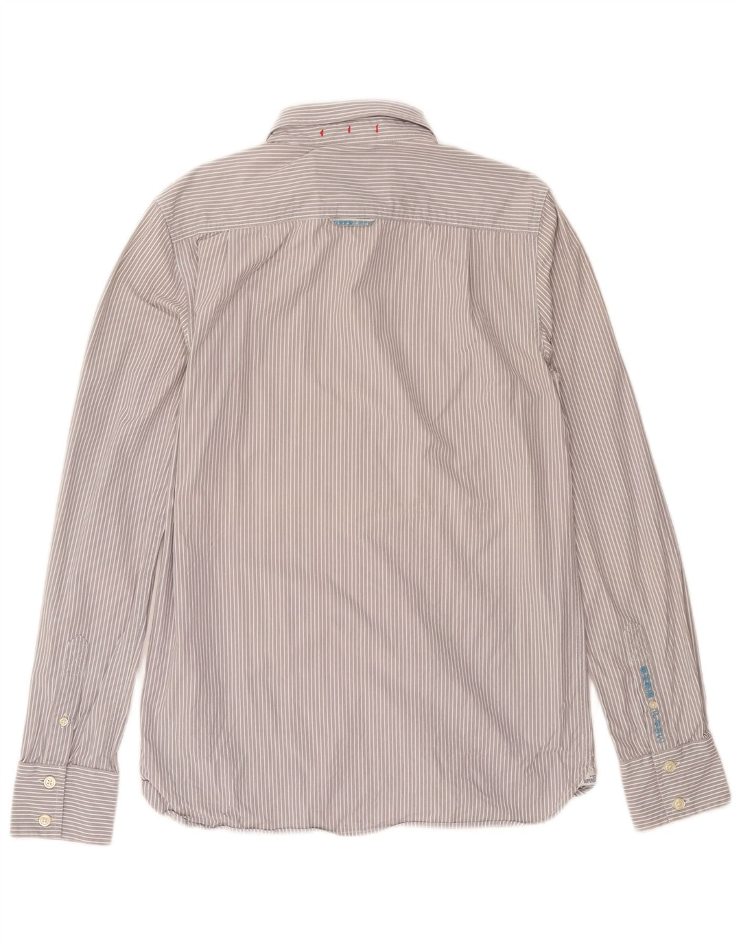 Superdry herreskjorte stor gråstribet bomuld