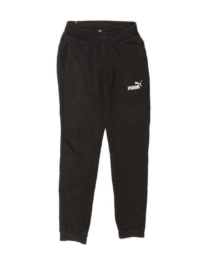PUMA Womens Tracksuit Trousers Joggers UK 10 Small  Black Vintage Puma and Second-Hand Puma from Messina Hembry 