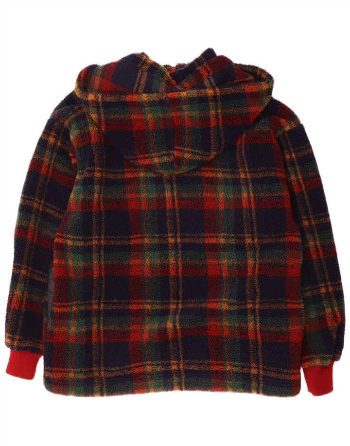 Jockey Herre fleecejakke med hætte UK 38 Medium Flerfarvet Plaid Polyester