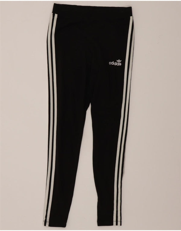 Adidas Dame Leggings UK 14 Large Black Bomuld
