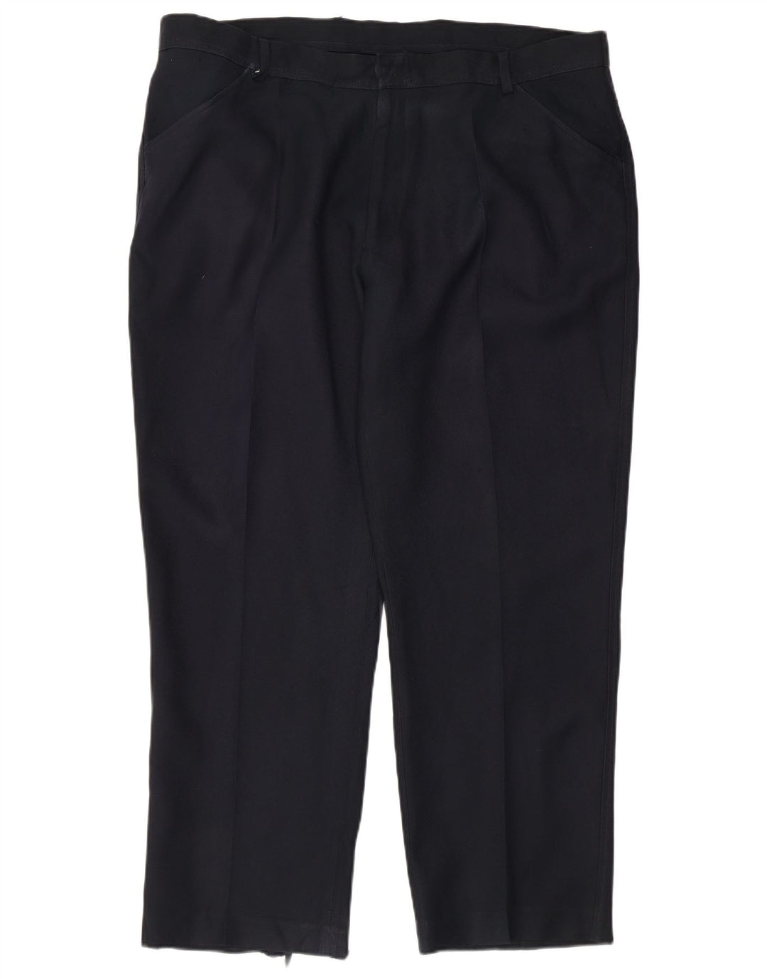Farah Straight Casual Bukser til mænd W42 L29 Marineblå polyester
