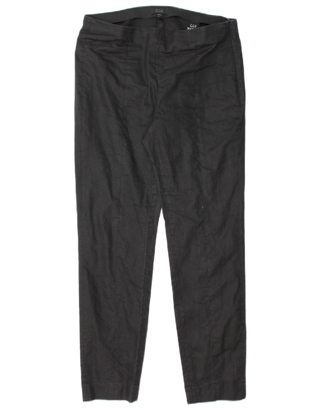 COS Womens Slim Suit Trousers EU 40 Medium W30 L27 Black Cotton