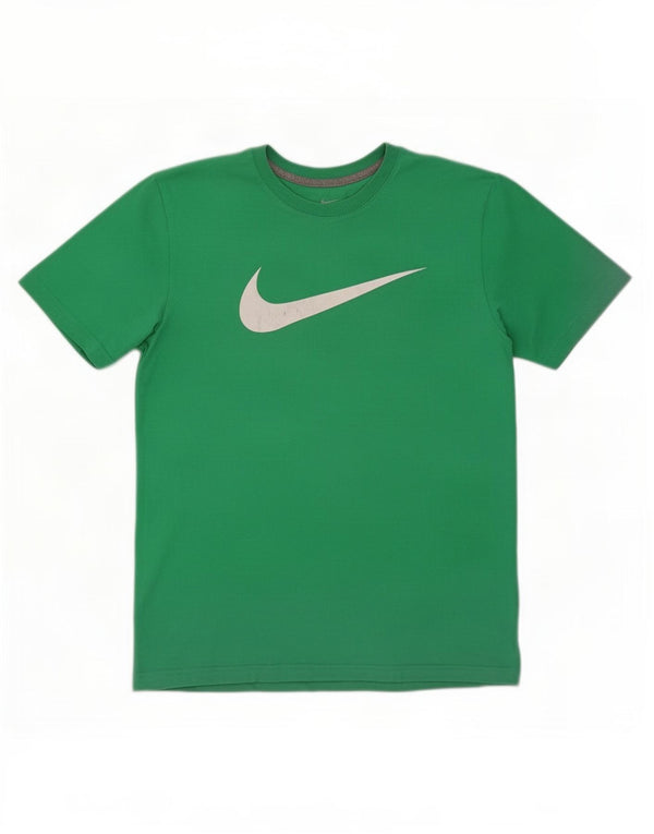 Nike Mens Standard Fit Graphic T-Shirt Top Medium Green Cotton