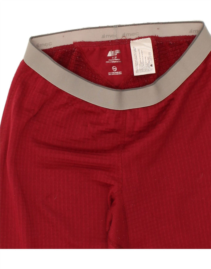 MOUNTAIN EQUIPMENT Womens Leggings UK 12 Medium Red Colourblock Polyester Vintage Mountain Equipment and Second-Hand Mountain Equipment from Messina Hembry 
