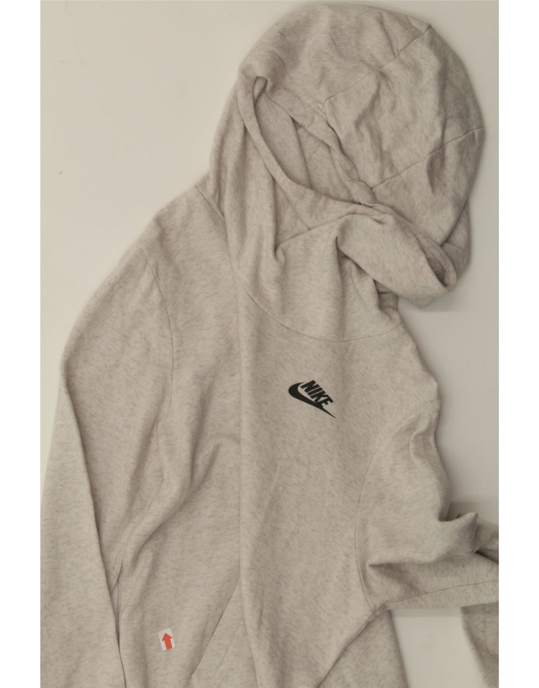 NIKE Womens Hoodie Jumper UK 10 Small Grey Cotton Vintage Nike and Second-Hand Nike from Messina Hembry 