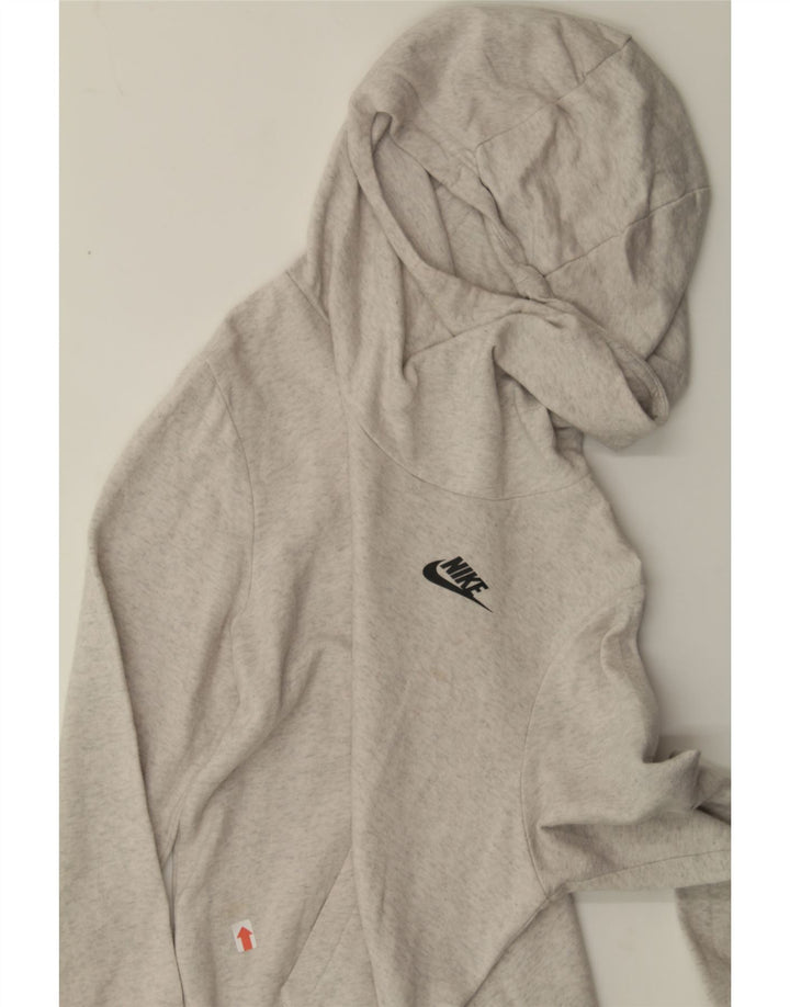 NIKE Womens Hoodie Jumper UK 10 Small Grey Cotton Vintage Nike and Second-Hand Nike from Messina Hembry 