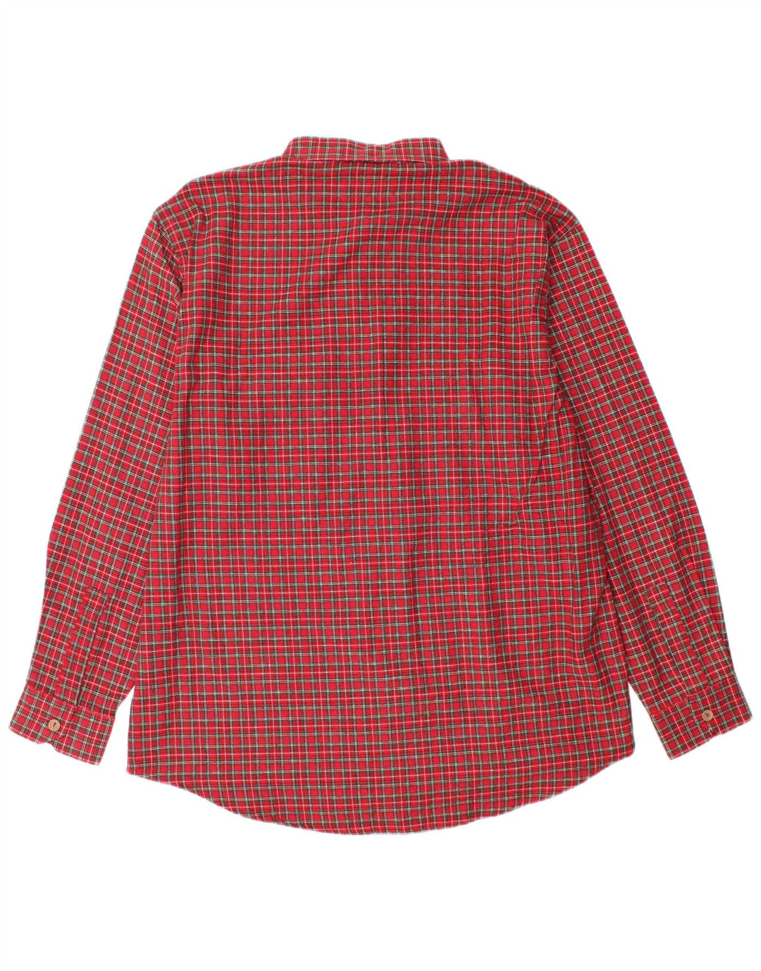 Crown Herre flannel skjorte str. 43 Large rød ternet bomuld