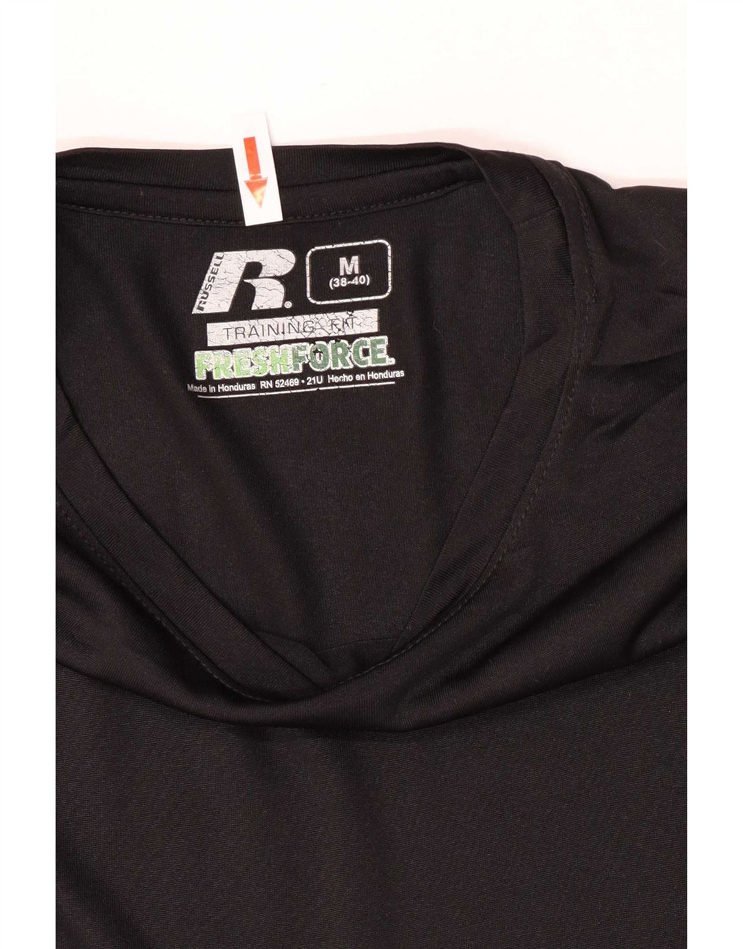 Russell Athletic Herre Dri-Power T-Shirt Top UK 38/40 Medium Sort Polyester