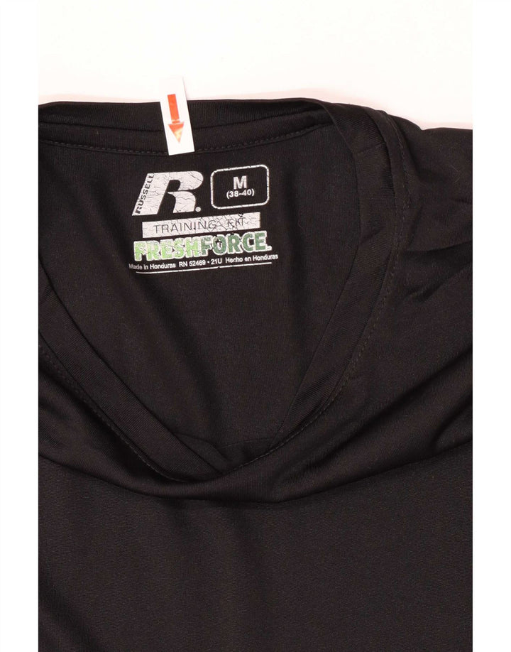 Russell Athletic Herre Dri-Power T-Shirt Top UK 38/40 Medium Sort Polyester
