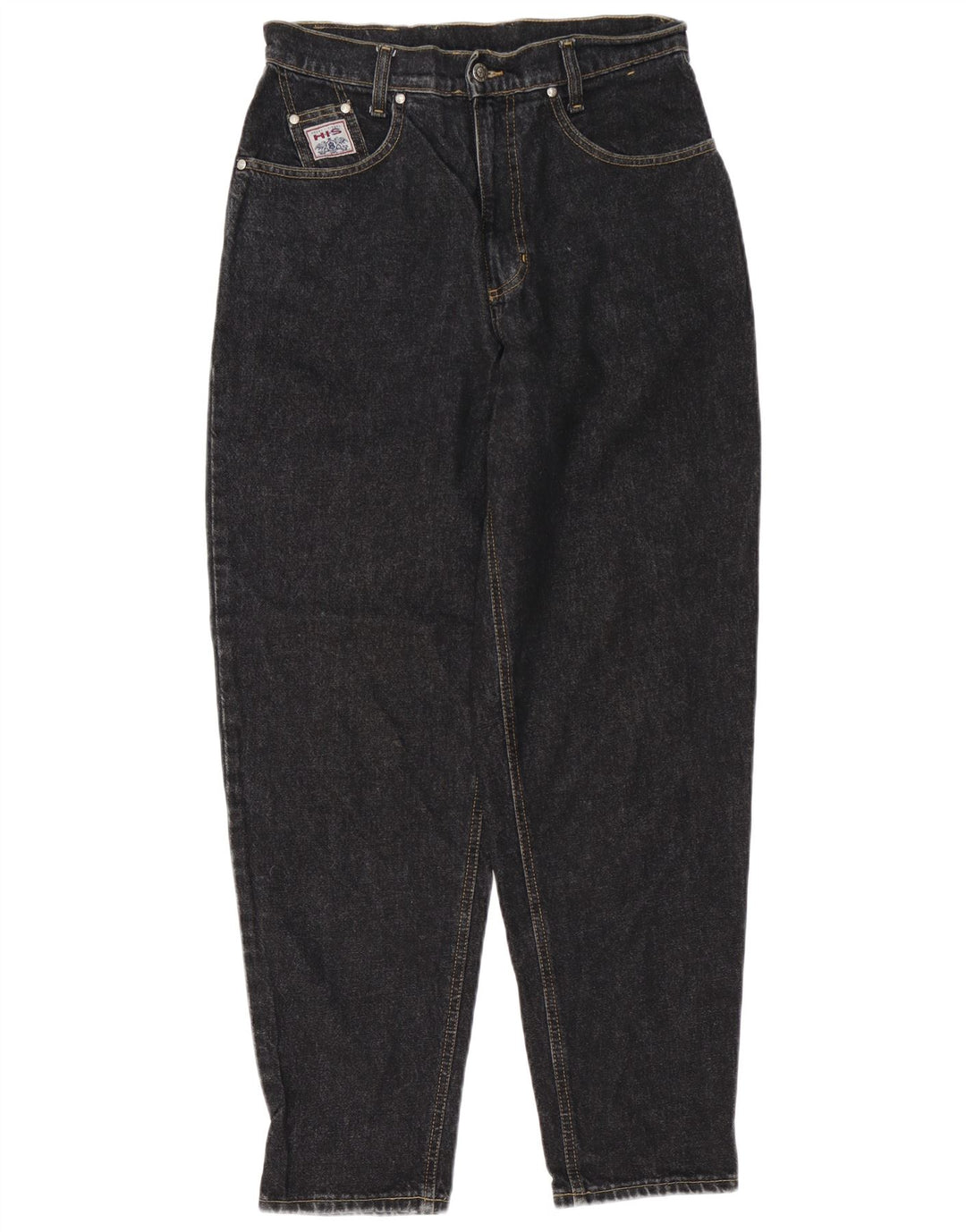 H.I.S koniske jeans til kvinder IT 42 Medium W31 L30 sort bomuld