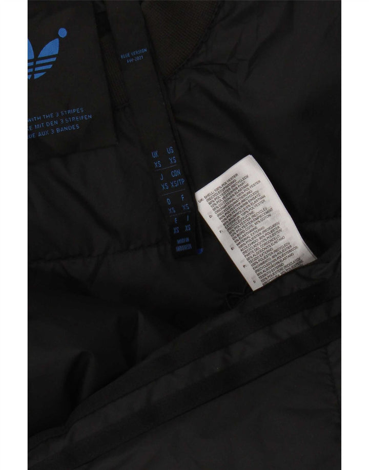 Adidas Herre Oversized Pullover Polstret Jakke UK 34 XS Sort Polyester
