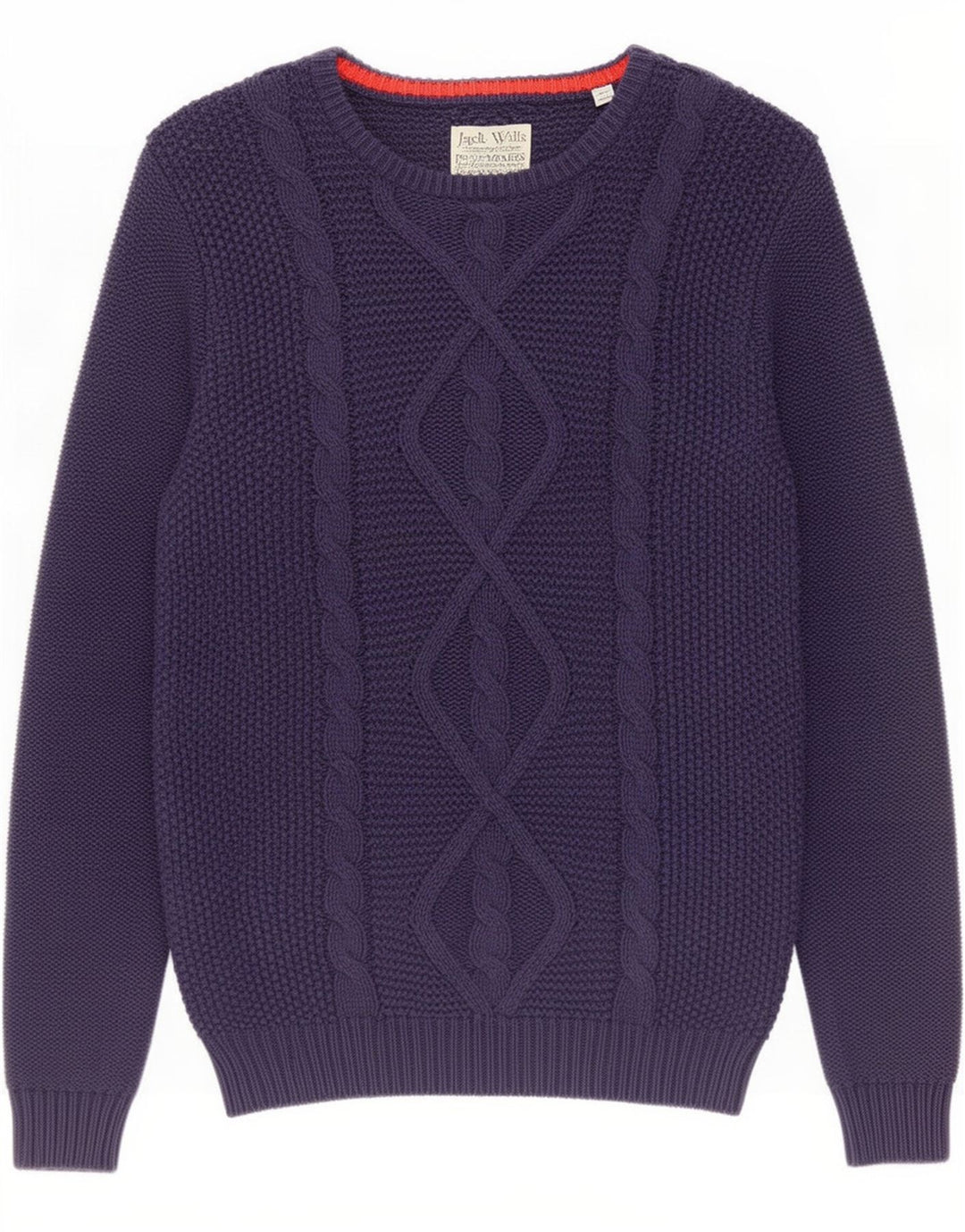 Jack Wills Herre Boat Neck Jumper Sweater Medium Navy Blue Bomuld