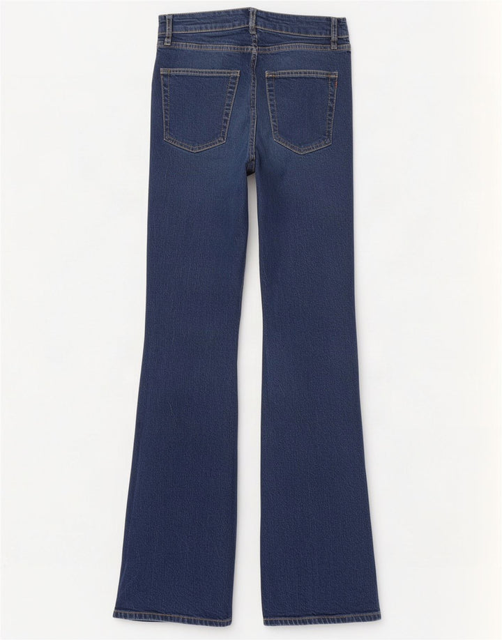 Superdry Dame Flared Jeans W28 L32 Marineblå Bomuld