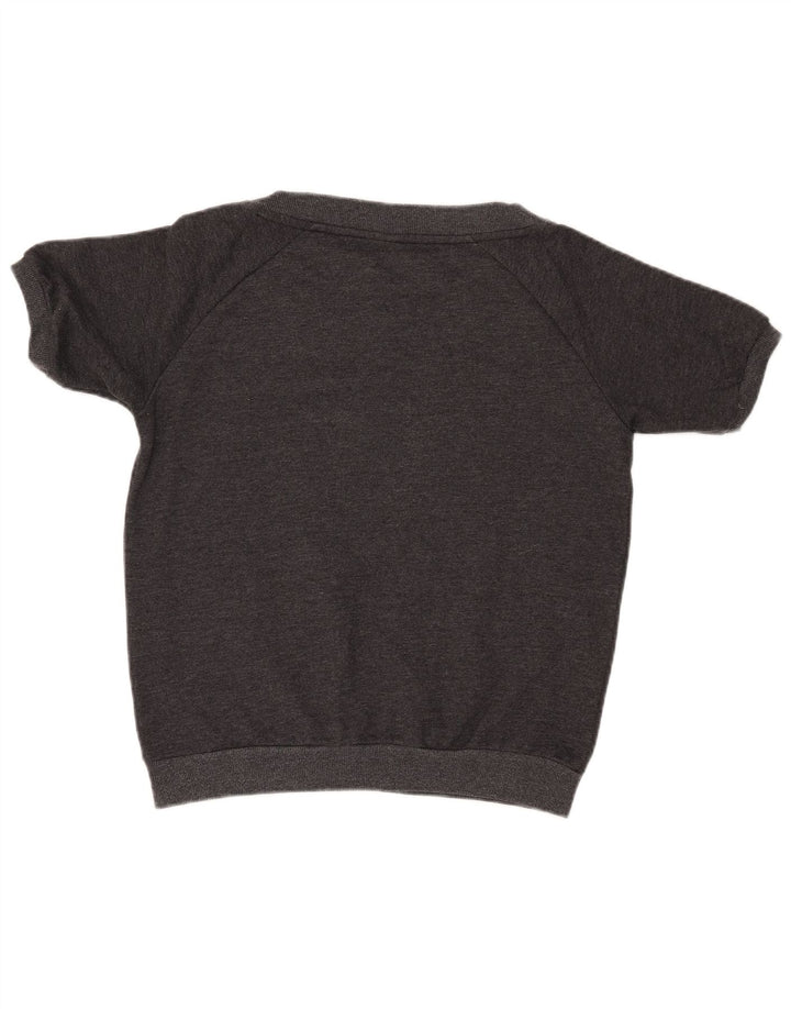 PUMA grafisk kortærmet sweatshirt til kvinder UK 12 mellemgrå