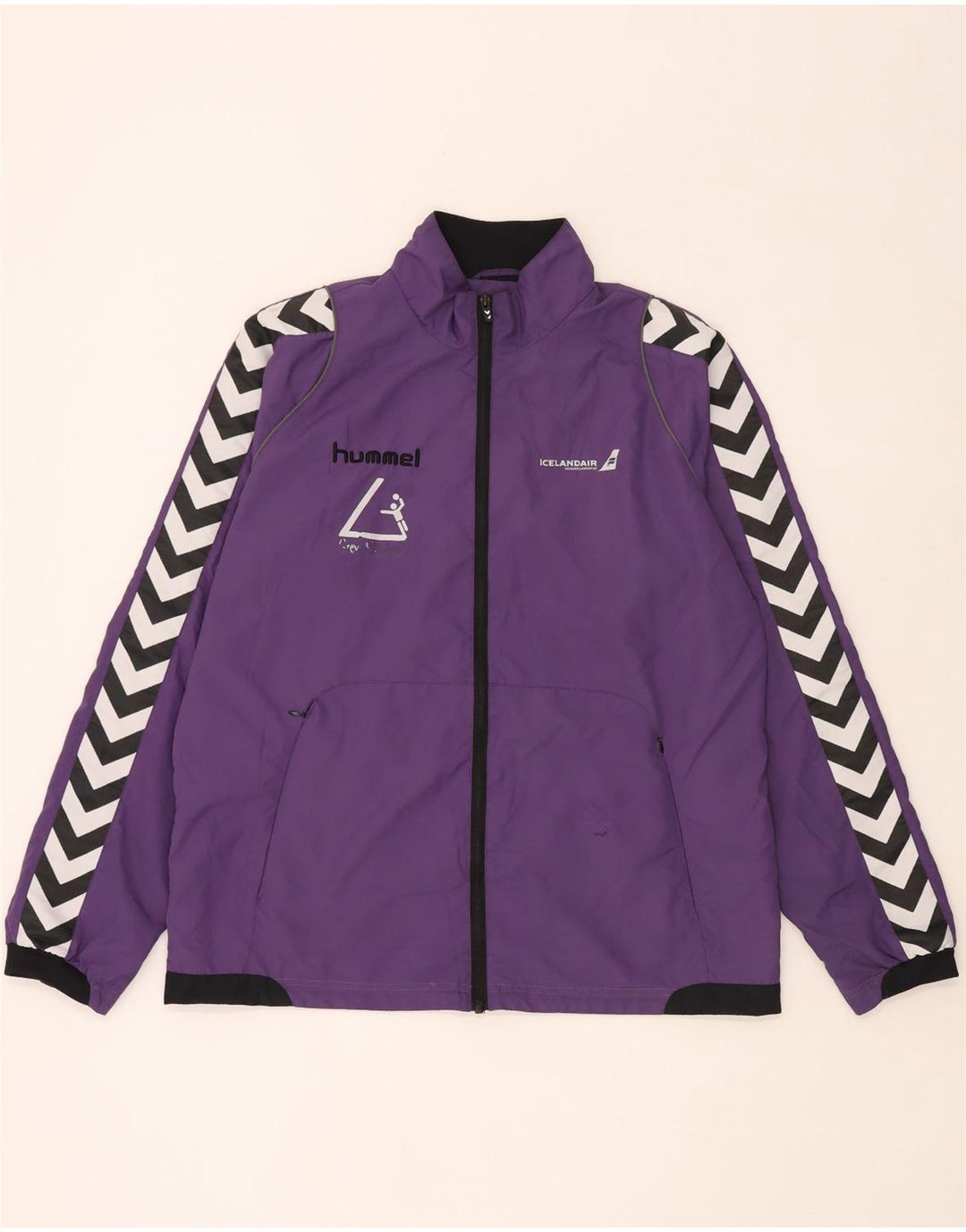 Hummel Herre grafisk træningsdragt Topjakke Stor Lilla Colourblock Polyester