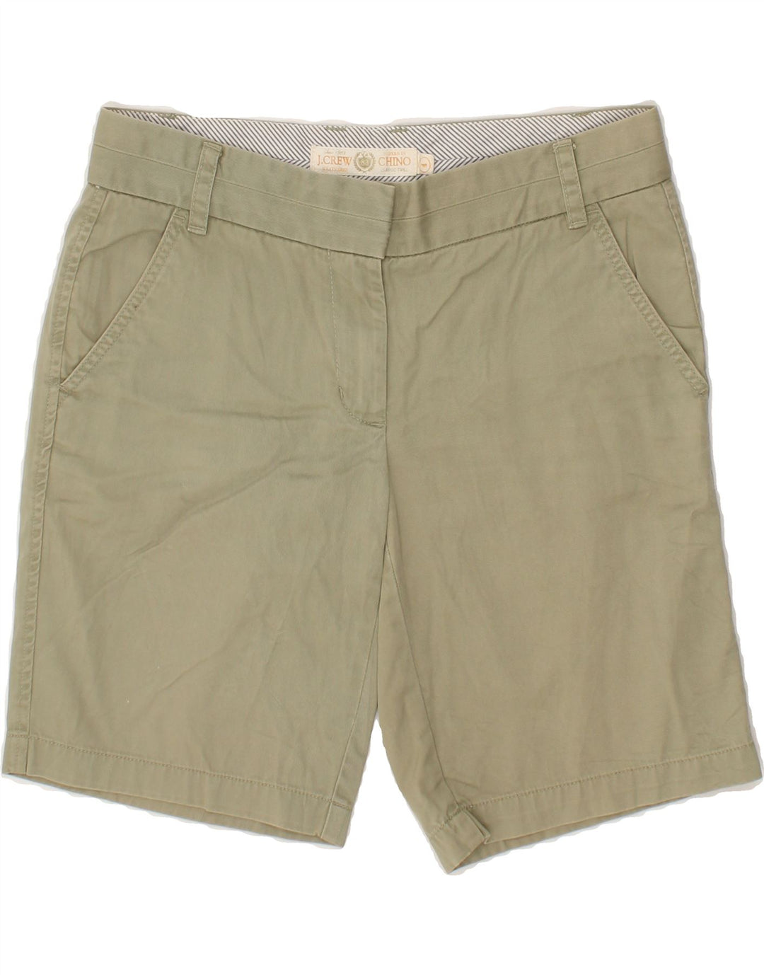 J. CREW Womens Chino Shorts US 4 Small W32 Khaki Cotton Vintage J. Crew and Second-Hand J. Crew from Messina Hembry 