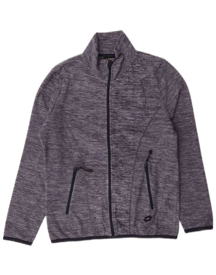 Lotto Dame Fleecejakke UK 14 Medium Navy Blue Flecked