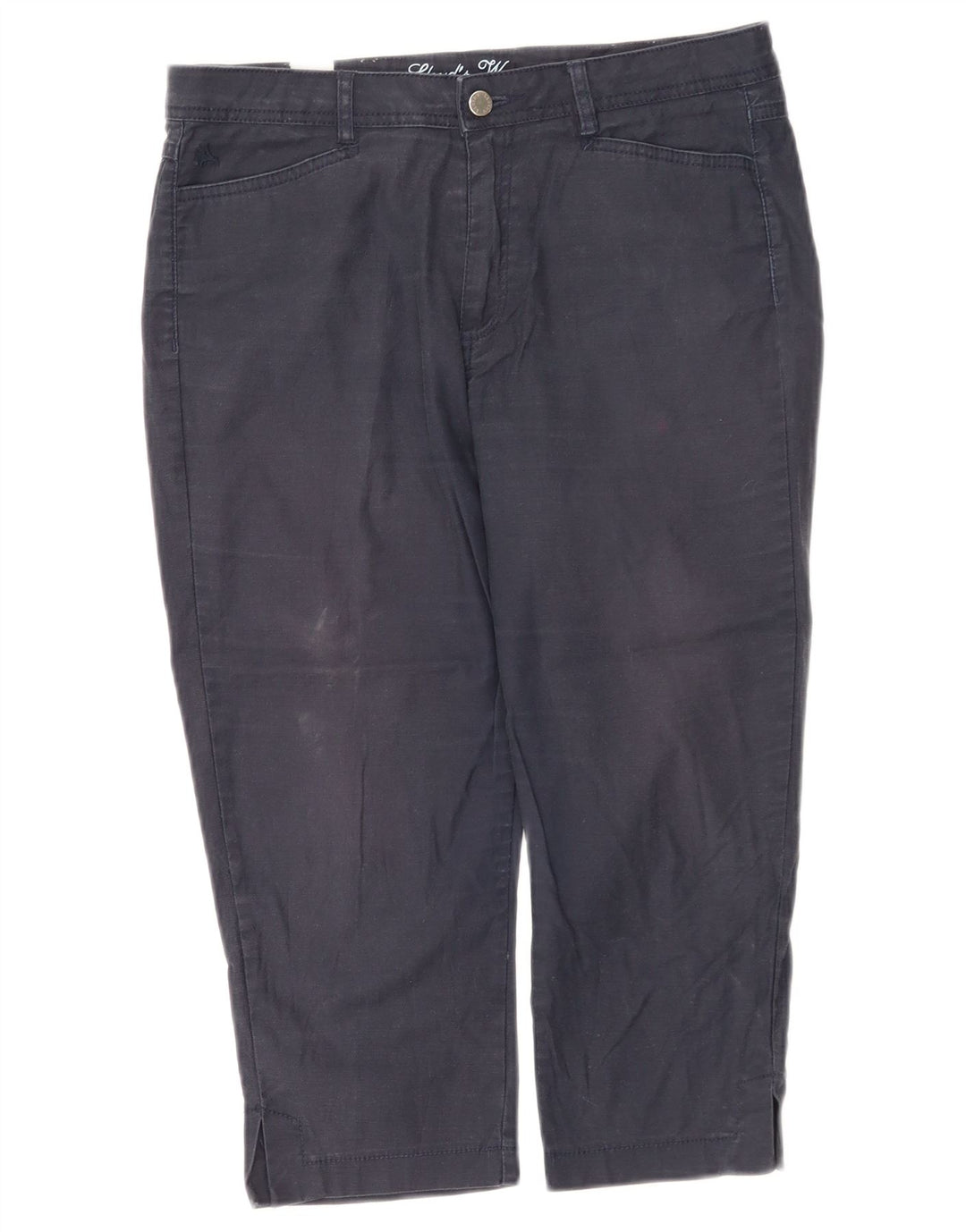 Vintage Bermuda Chino Shorts til kvinder W40 2XL Navy Blue