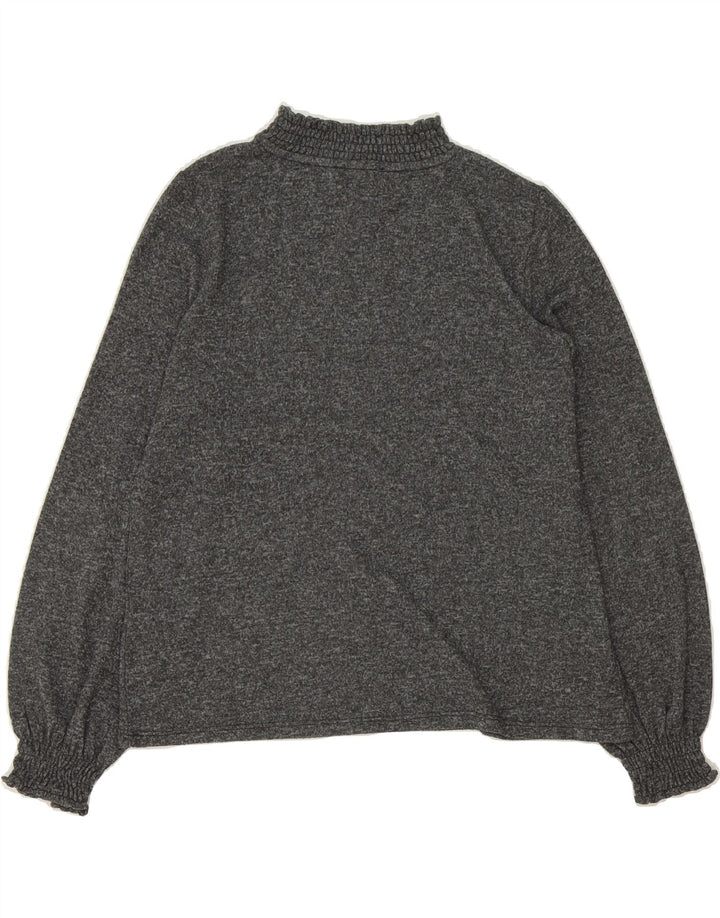 OASIS Womens Turtle Neck Jumper Sweater UK 14 Medium Grey Polyester Vintage Oasis and Second-Hand Oasis from Messina Hembry 
