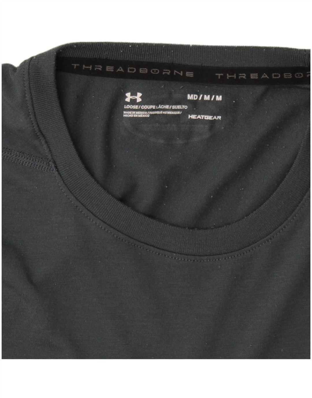 Under Armour Herre Heat Gear Grafisk T-Shirt Top Medium Grå
