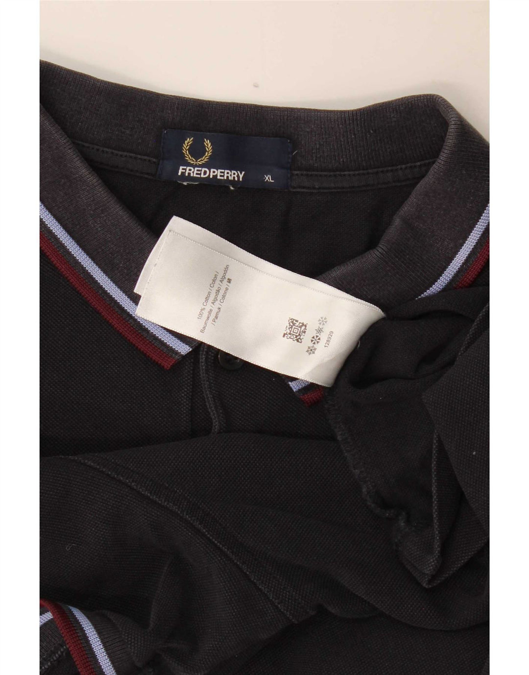 Fred Perry Herre poloshirt XL marineblå stribet