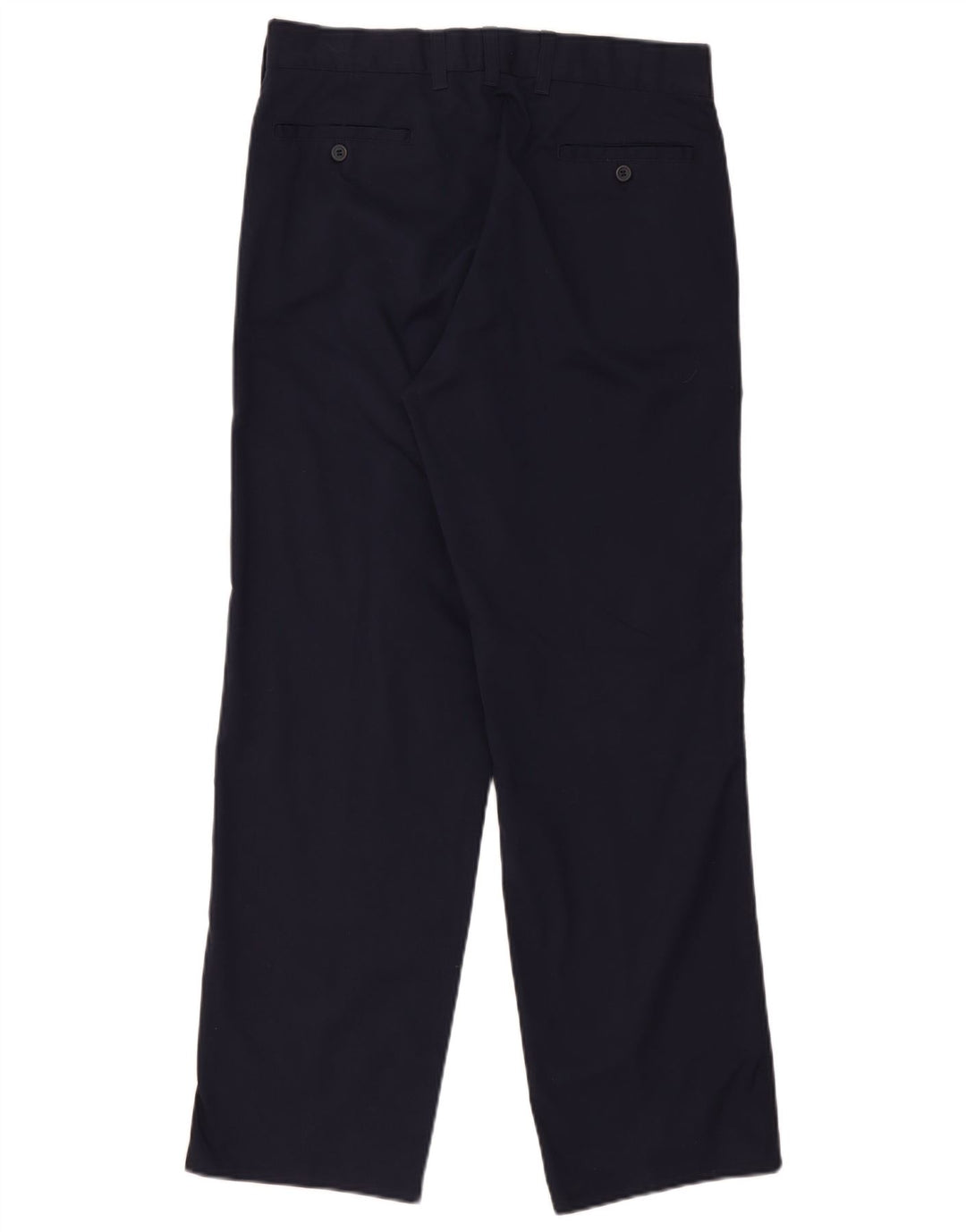 Armani Lige Chinobukser til mænd IT 46 Small W30 L30 Marineblå Polyester