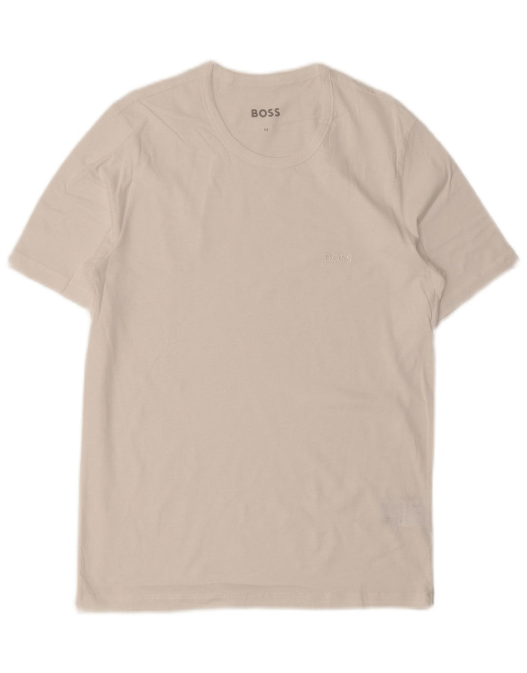 HUGO BOSS Herre T-Shirt Top Medium Hvid Bomuld
