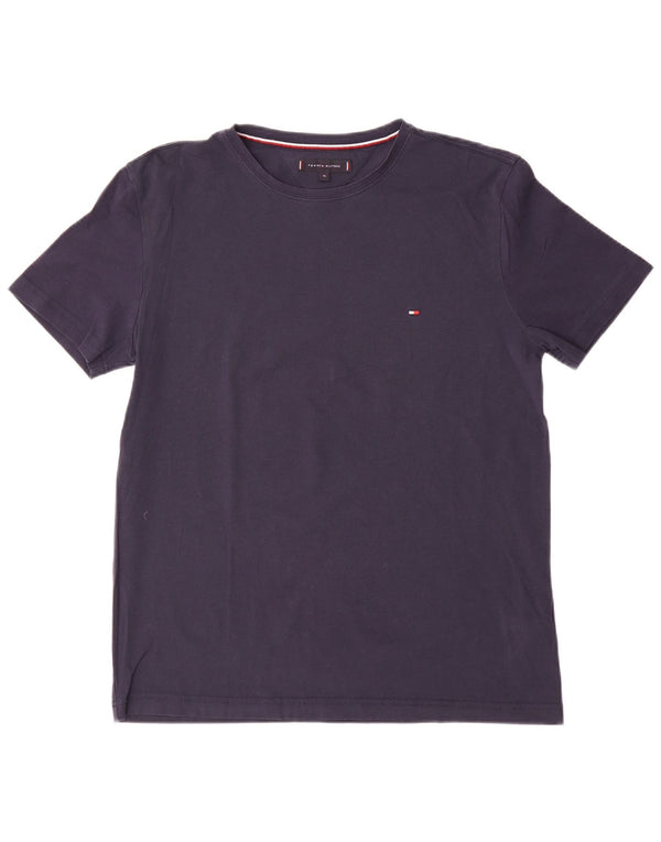 Tommy Hilfiger Herre T-Shirt Top XL Marineblå Bomuld
