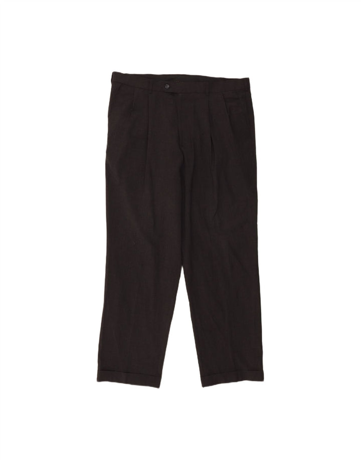 DOCKERS Mens Pegged Suit Trousers W38 L32 Grey Polyester