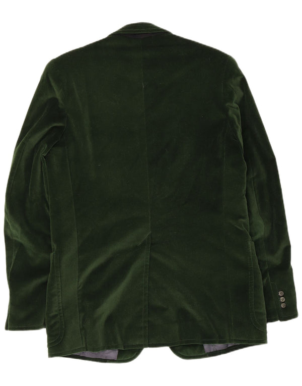 Vintage herre 2-knaps blazerjakke UK 38 Medium Green