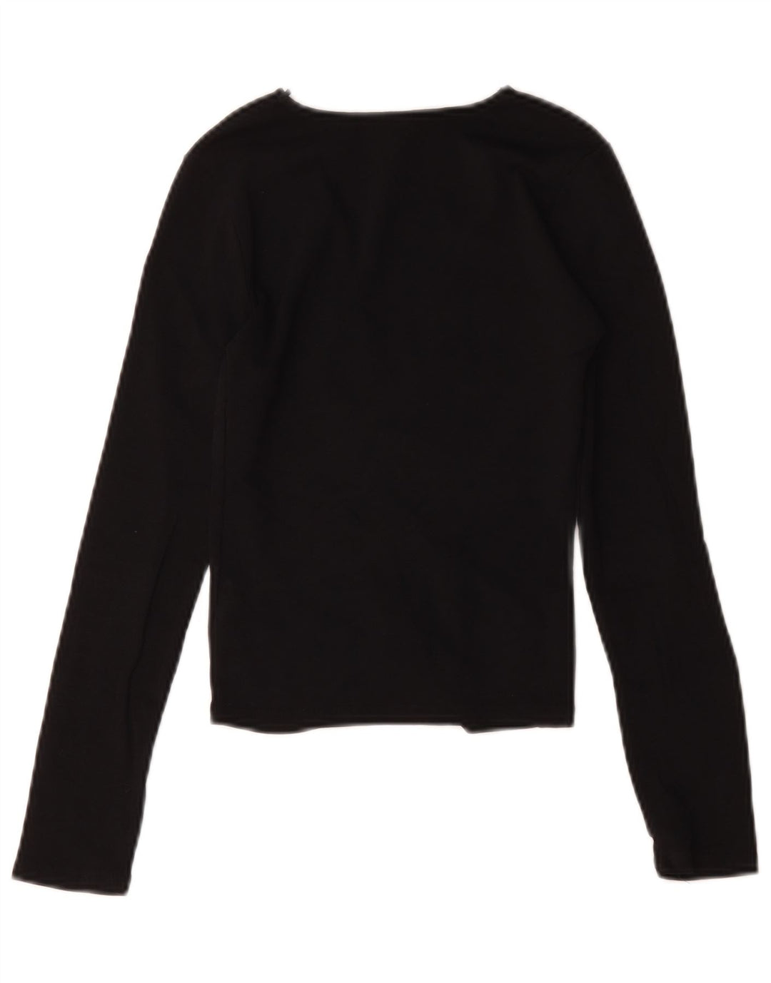 Zara Womens Crop V-hals sweater UK 8 Small Black