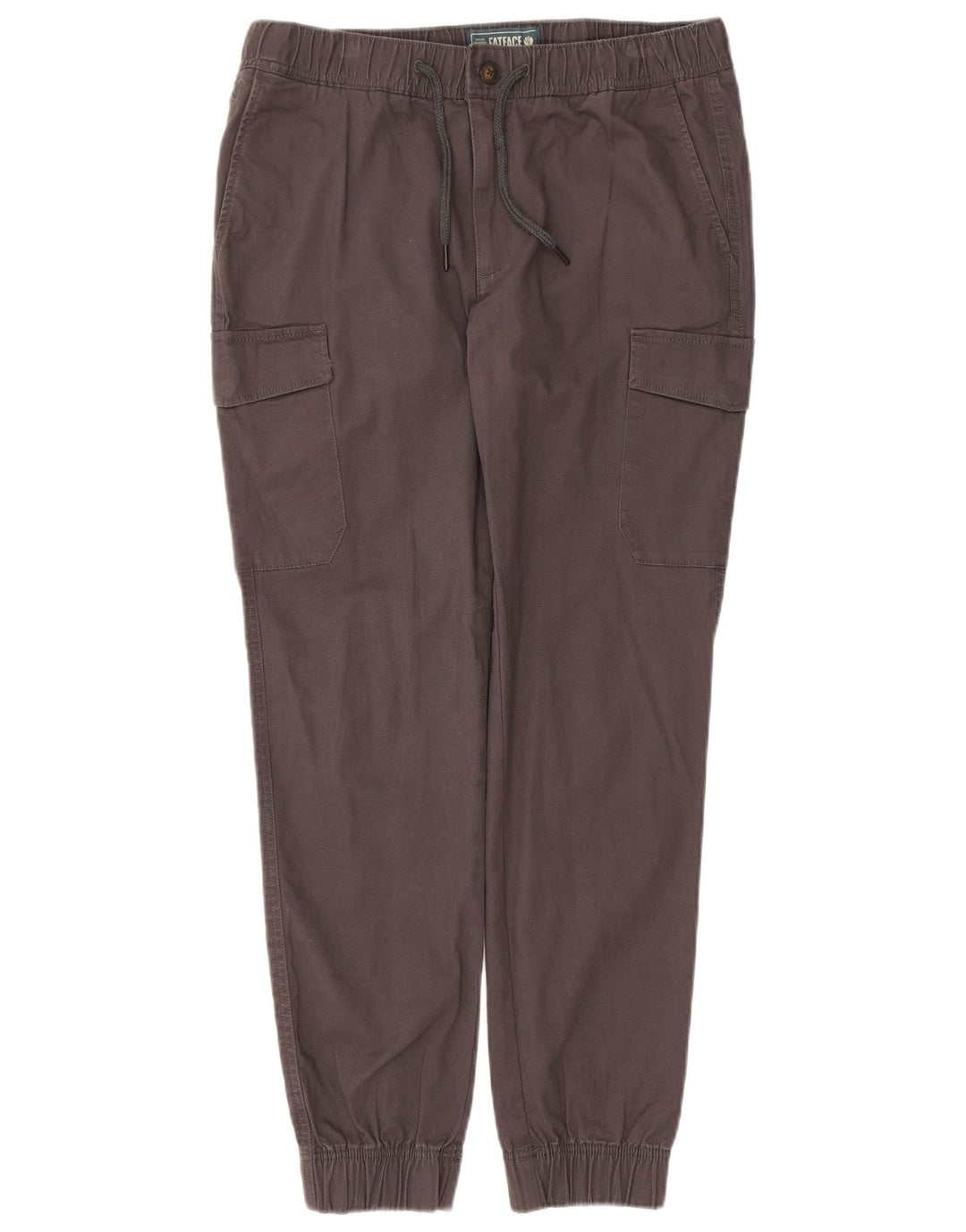 Fat Face Herre Joggers Cargo Bukser W34 L29 Grå Bomuld