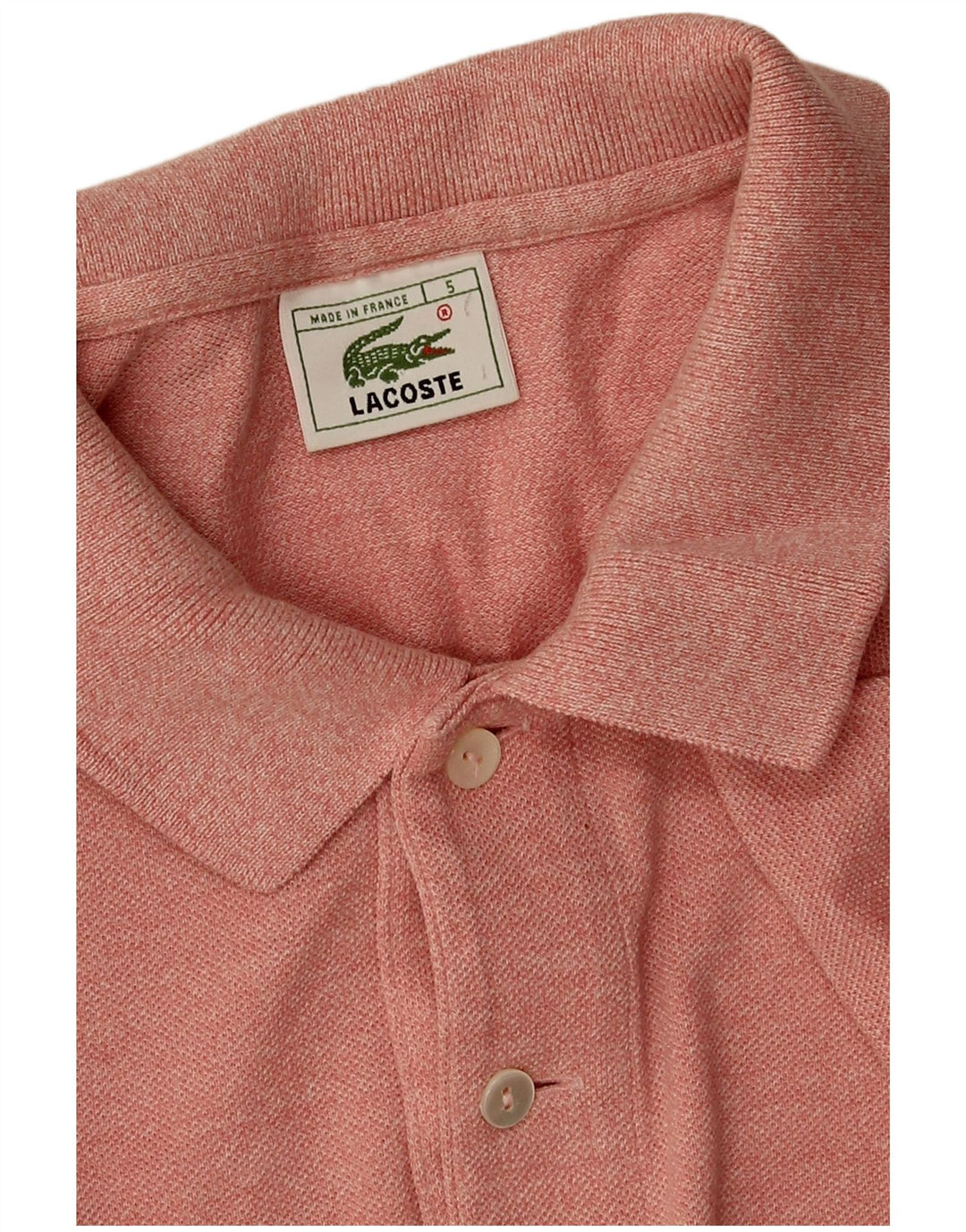 Lacoste herre poloskjorte str. 5 Large Pink Bomuld