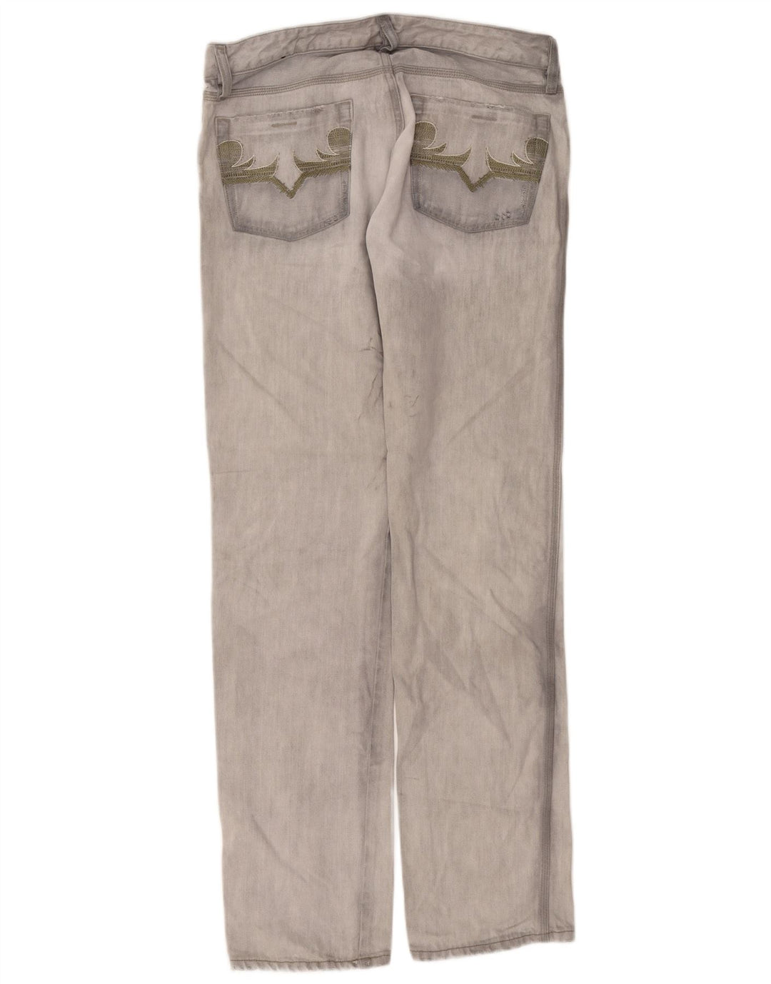 Diesel Straight Jeans til mænd W32 L34 Grå bomuld