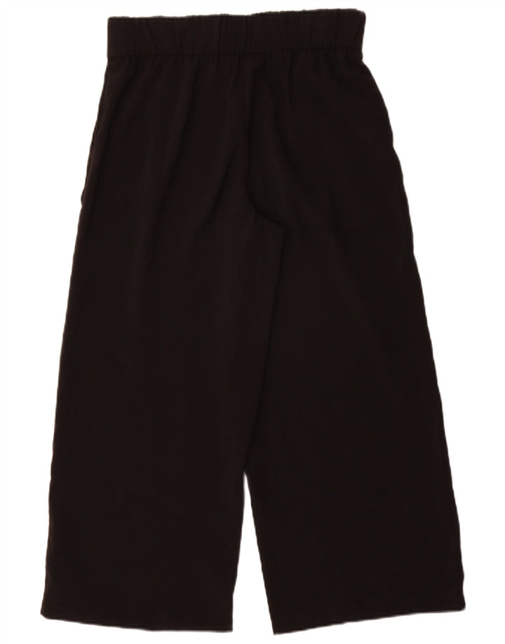 Zara Womens Vide Ben Cropped Trousers Small W26 L25 Black Polyester
