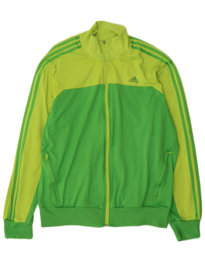 Adidas Herre Climalite træningsdragt Topjakke Stor Grøn Colourblock