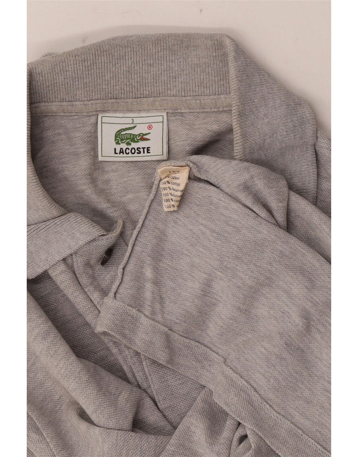Lacoste herre poloskjorte str. 3 Lille grå flækket bomuld
