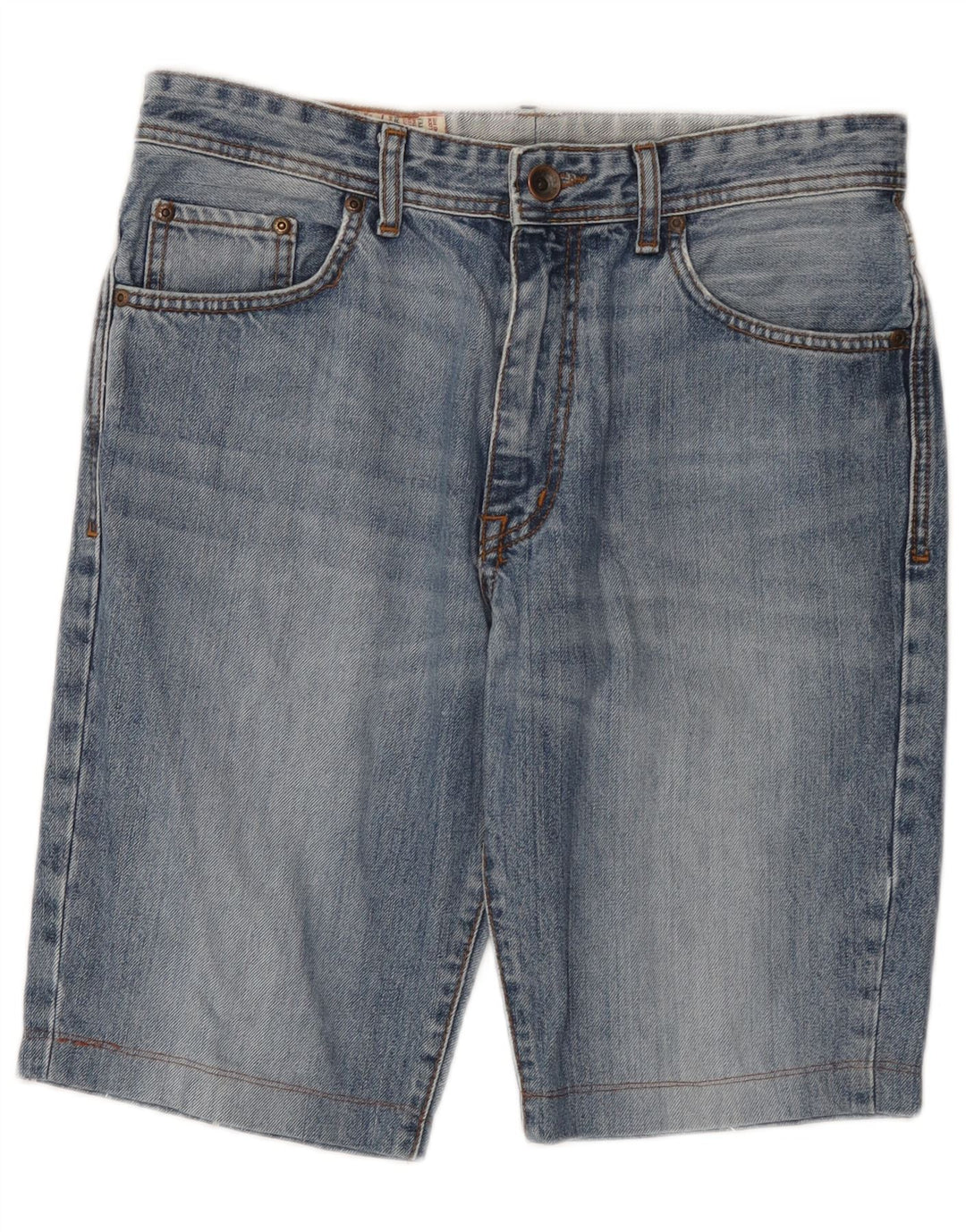 Rifle Herre Denim Shorts W33 Medium Blue Bomuld