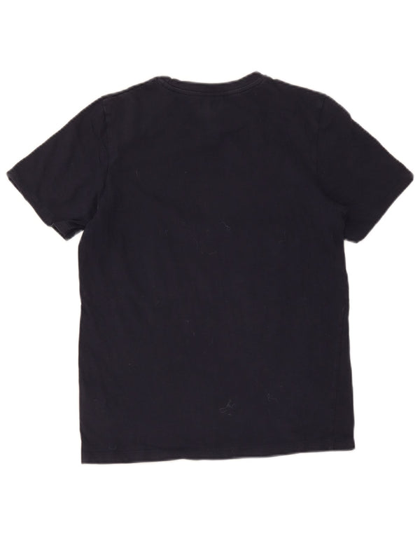Jack & Jones drenge grafisk t-shirt top 13-14 år marineblå bomuld