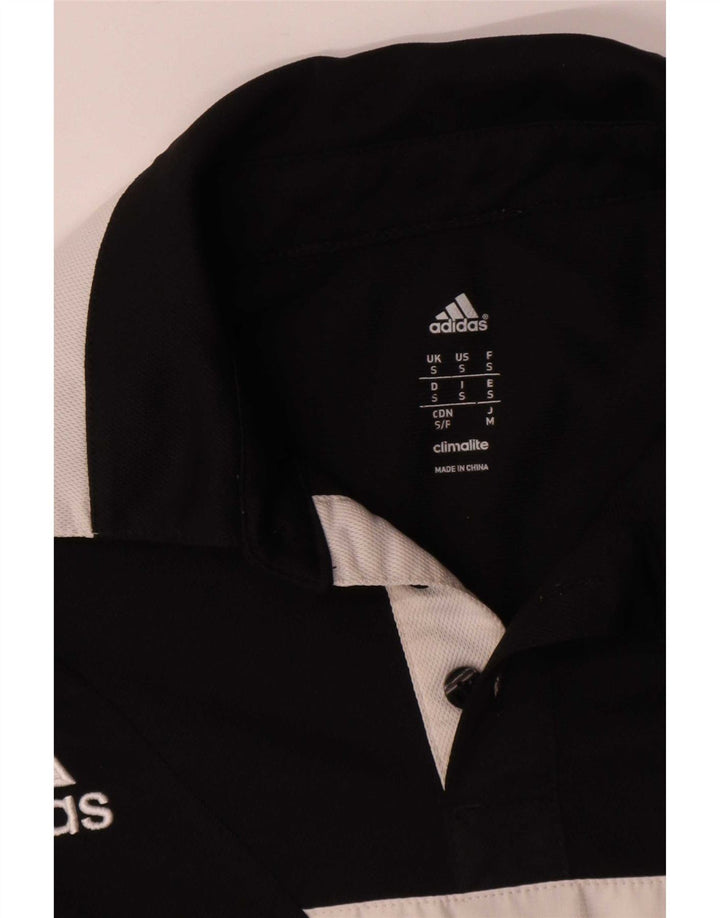 Adidas Herre Climalite Polo Shirt Lille sort Colourblock Polyester