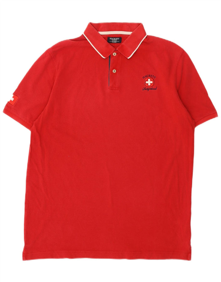Hackett herre poloshirt XL rød bomuld